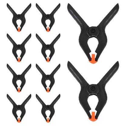 10pcs 4-inch A-frame Spring Clamps Plastic Clips for Woodworking Photography Backdrop Holder Heavy Duty DIY Fixing Clips