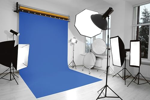 Denny Manufacturing - Seamless Paper Backdrop for Photography, Blue Seamless Paper Roll - Royal Blue (53 in x 36 ft) Includes Free Roll Black Gaffer Tape (2 in x 13 ft) - color: Royal Blue, size: 53 in x 36 ft