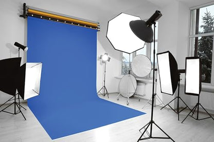Denny Manufacturing - Seamless Paper Backdrop for Photography, Blue Seamless Paper Roll - Royal Blue (86 in x 36 ft) Includes Free Roll Black Gaffer Tape (2 in x 13 ft) - color: Royal Blue, size: 86 in x 36 ft