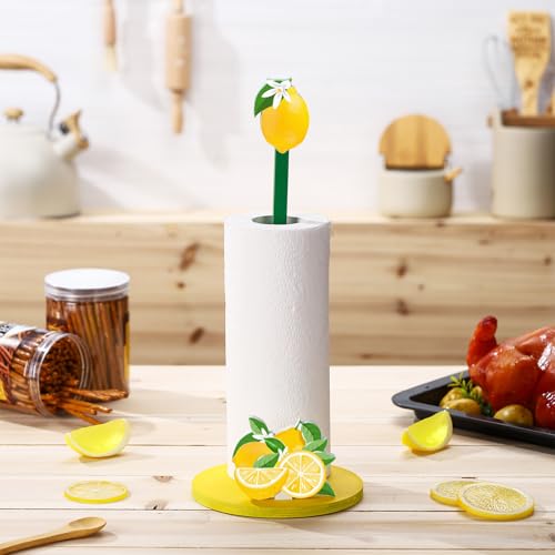 Namalu Lemon Paper Towel Holder Lemon Kitchen Decor Kitchen Fun Paper Towel Holder Dispenser for Bedroom Toilet Countertop Decor - style: Lemon