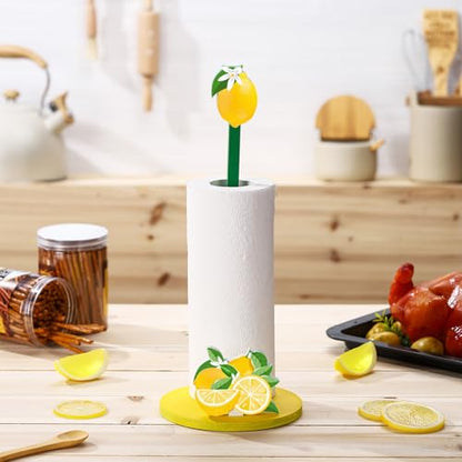 Namalu Lemon Paper Towel Holder Lemon Kitchen Decor Kitchen Fun Paper Towel Holder Dispenser for Bedroom Toilet Countertop Decor - style: Lemon
