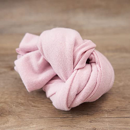 Zeroest Newborn Photography Wraps with Hat Baby Photo Outfit Girl Stretch Blanket Infant Boy Props for Baby Photo Shoot - color: Pink