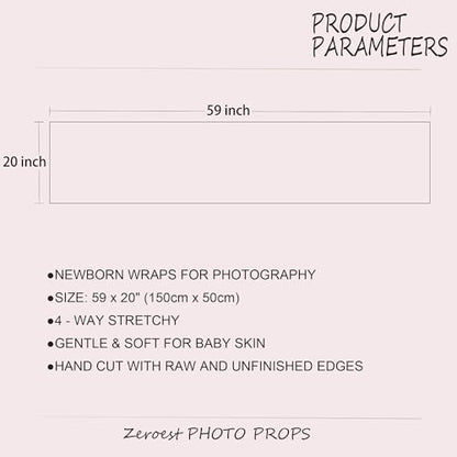 Zeroest Newborn Photography Stretch Wrap for Boys and Girls - Photo Prop Blanket (Green) - color: Green