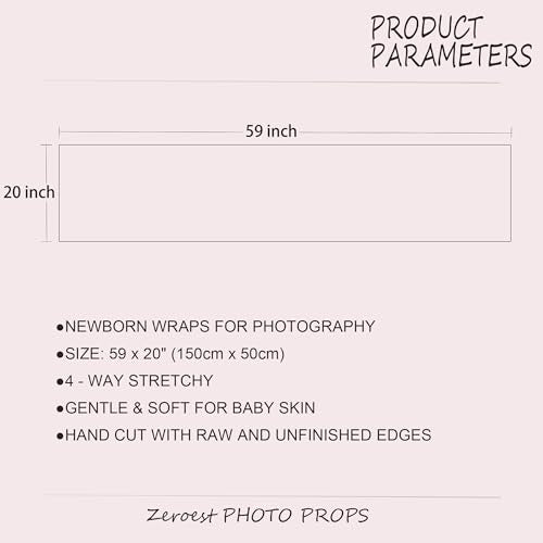 Zeroest Newborn Photography Stretch Wrap Boy Girl Baby Wraps Photography Props Baby Photo Prop Stretch Blanket for Baby (Pink) - color: Pink