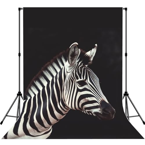 Animal Zebra Backdrop Background for Photography 5x7ft Photobooth Professional Photo Backdrop Curtains Video Photography Studio Photo Backgrounds Banner Booth Background Screen Parties - color: Animal Zebra