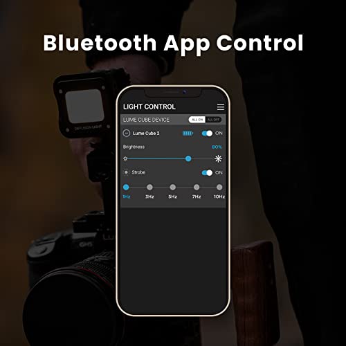 Lume Cube 2.0 Portable App-Controlled Waterproof LED Cube Light with DSLR Shoe Mount | Waterproof, Adjustable Brightness, Indoor Studio & Outdoor Use, for Photo and Video - size: Single