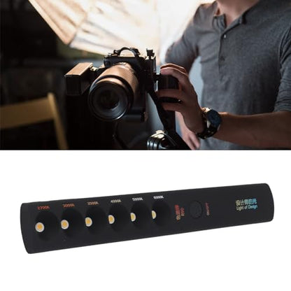 SIXRUN Portable Color Temperature Lamp Stick Professional Rechargeable 2700K‑6000K 6 Modes Photography Light Wand Portable Color Temperature Lamp Stick
