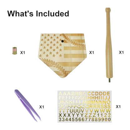 Baseball Ring Holder Softball Ring Display Case Championship Baseball Ring Display Stand Gifts for Men - Flag Pattern - color: Flag