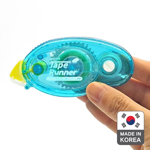 TAPE RUNNER Double Sided Dot 0.33" x 315" (Total 1,260") – 4 Pack Permanent Adhesive for Scrapbooking, Journaling, Card Making & Crafts – Photo Safe, Mess-Free, Made in Korea