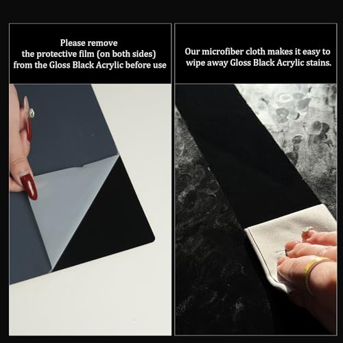 Product Photography Backdrops with Gloss Black Acrylic, 23x35in Photo Backdrop Board, 10Pcs 20Patterns Background Table Top Shooting Kit for Food, Jewelry, Cosmetics & Content Creation, MDAOCRY