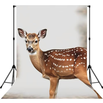 Spotted Deer Backdrop Background for Photography 5x7ft Photobooth Professional Photo Backdrop Curtains Video Photography Studio Photo Backgrounds Banner Booth Background Screen Parties - color: Spotted Deer