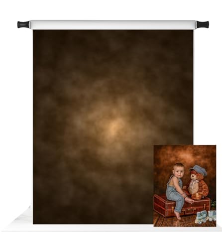 Kate 5x7ft Brown Abstract Backdrop for Photography Headshot Portrait Background Old Master Photo Stuido Props - color: Brown, size: 5x7ft