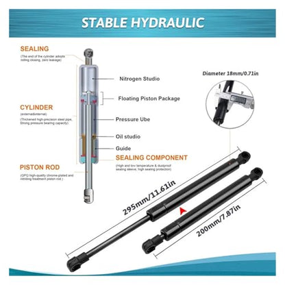 2Pcs/set Car Styling Front Hood Lift Support Struts Shock Gas Springs Prop Rod Compatible For BMW X5 E53 2000-2006 Car Accessories