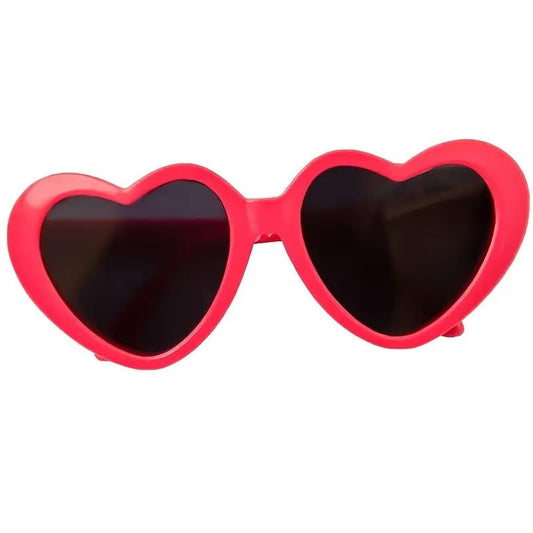 Rose Pet Heart Sunglasses Photos Props Cute Pet Dog Sunglasses Cat Glasses Sun Flower Glasses Pets Party Decor for Small Dogs Cat Accessories Cute Pet Dog Sunglasses - color: rose