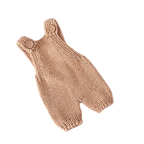 Zeroest Baby Photography Props Boy Girl Photo Shoot Outfits Newborn Crochet Infant Knitted Clothes Mohair Outfit - color: Khaki