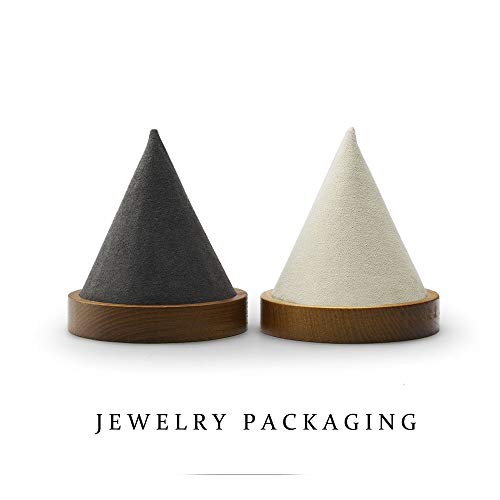 Oirlv Solid Wood Bangle Bracelet Watch Holder Exhibit/Trade shows/Retail stores Jewelry Display Stand(Grey) - color: Grey