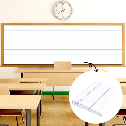 120x47 in Bulletin Board Fabric Background Back to School Classroom Decoration Large Polyester Photography Backdrop for Class Home Office Wall Decor Pillows Curtains Crafts Notebook - style: Lined Notebook
