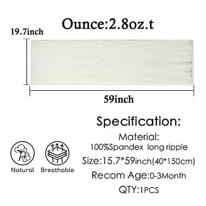 Newborn Photography Props Stretch Newborn Photography Wrap Blanket for Baby Boys Girls Posing Photo Shoot Props - color: Cream