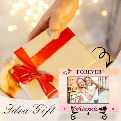 Forever Friends Picture Frame, 4 x 6 Picture Frame with Stand for Tabletop Display.(Pink Gradient) - color: Frame17