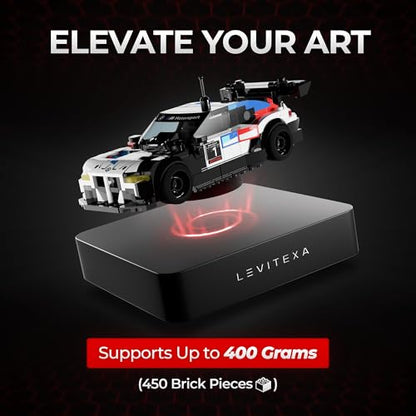 Levitexa Nimbus Levitating Display - Floating Display, Levitating Stand, Levitation Decor, Magnetic Stand, Magnetic Levitation for Figures and Toys Square Base