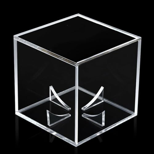 Acrylic Baseball Case for Display, UV Protected Baseball Display Cube, Autographed Baseball Clear Display Case, Baseball Display Case for Memorabilia Baseball (1 PC) - size: 1 Pc