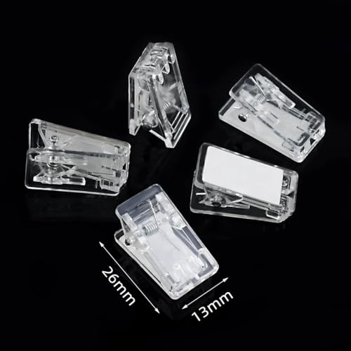 20 Pieces Self Adhesive Clips for Photo Sticky Clips for Wall Tapestry Wall Hanging Clips Sticky Spring Clips for Office Home Clear Plastic Sticky Clip for Poster Paper Self-Adhesive Clips for Hanging