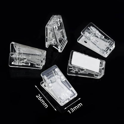20 Pieces Self Adhesive Clips for Photo Sticky Clips for Wall Tapestry Wall Hanging Clips Sticky Spring Clips for Office Home Clear Plastic Sticky Clip for Poster Paper Self-Adhesive Clips for Hanging