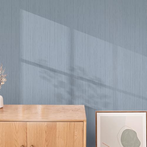 Grasscloth Peel and Stick Wallpaper Grey Blue 15.74" X 118.11" Fabric Textured Self-Adhesive Contact Paper Removable Vinyl Wall Paper Grass Cloth Linen Wallpapers for Bathroom Bedroom Cabinets Desk - color: Grey Blue, size: 15.7" x 118.1"