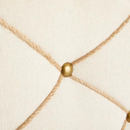 Farmlyn Creek Rectangular Fabric Bulletin Board - Picture Board for Photos - Farmhouse Style & Office Wall Decor - 16 x 12 in, Beige - size: 16 x 12 Inches