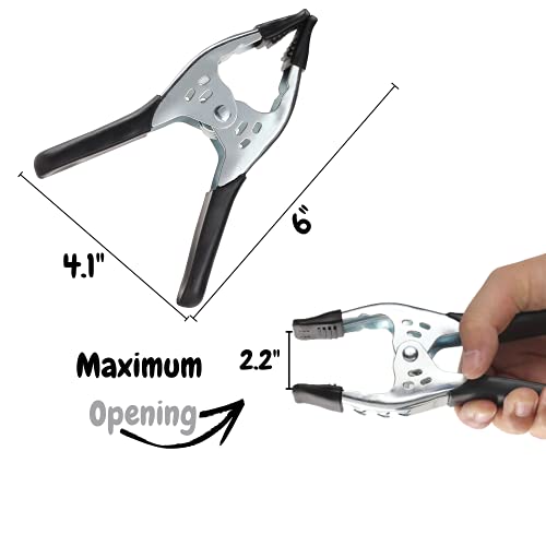 Mr. Pen- Spring Clamps, 2 Pack, 6 Inches, Heavy Duty, Metal, Spring Clips - size: 2 Pack