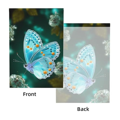 Light Blue Butterfly Backdrop Background for Photography 5x7ft Photobooth Professional Photo Backdrop Curtains Video Photography Studio Photo Backgrounds Banner Booth Background Screen Parties - color: Light Blue Butterfly