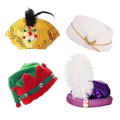 12 Assorted Funny Hats Crazy Party Hat for Adult Teen, Photo Booth Props Dress Up Costume Accessories
