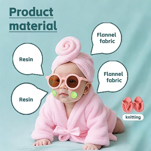 6 Pieces Newborn Photography Props 0-4 Months Photo Props - color: Pink