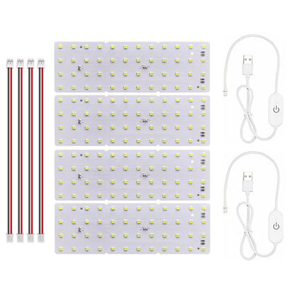 4PCS Lithophane LED Backlight Board Kit KC009 KC010 for Bambu Lab H2C/X1/P2S/A1 LED Light Board Backlights Makerworld Model Parts USB 3D Print Accessory Photo Model DIY Light Box - color: 4 PCS Lithophane LED