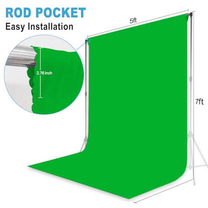 Green Screen Key Backdrop, Polyester, 5X7 FT, Photography Background, Machine Washable, Green, LY166 - color: Green, size: 5X7 FT