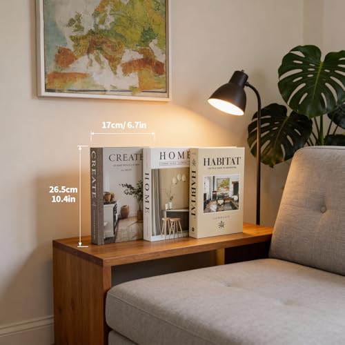 3 PCS Faux Decorative Books for Home Decor-Coffee Table Books Decor-Aesthetic Fake/Faux Books for Decoration,libros Decoration for Coffee Table, Shelf Accessories (3-Home Create Habitat) - color: 3-home Create Habitat