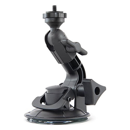 Delkin Devices Fat Gecko Mini Suction Camera Mount - Powerful Suction Cup Camera Mount for Car, Motorcycle, Desk, Window | Secure and Adjustable Action Camera Holder for Video Recording - style: Fat Gecko Single