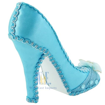 Ring Holder High Heel Shoe Design Fashion Jewelry Organizer Display Birtyday Gift (Turquoise) - color: Turquoise
