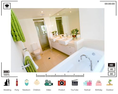 Trykid 6x6ft Bright Modern Bathroom with Double Vanity Backdrop Interior Photography Clean Fresh Spa Room Background Tapestry Bathroom Themed Party Decoration Photo Studio Prop Fabric - size: 6x6ft
