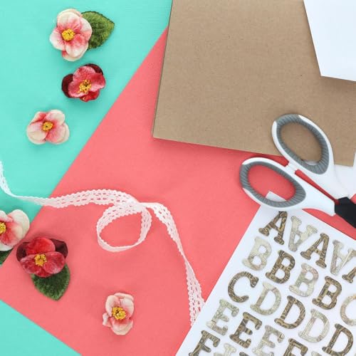 PA Paper Accents Textured Cardstock 8.5" x 11" Sunset Rose, 73lb colored cardstock paper for card making, scrapbooking, printing, quilling and crafts, 25 piece pack - color: Sunset Rose