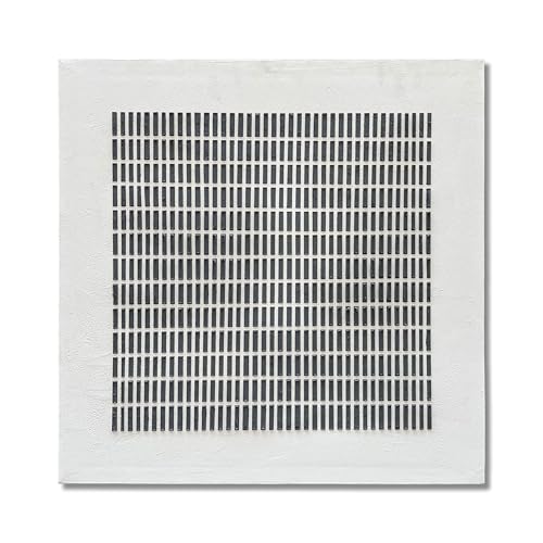 NANKAI Art Hand-Painted Black and White Three-Dimensional Texture Abstract Art Contemporary Minimalist Canvas Oil Painting, Living Room, Corridor, Office Wall Decoration Art, 24x24 inches - color: Nkhb344