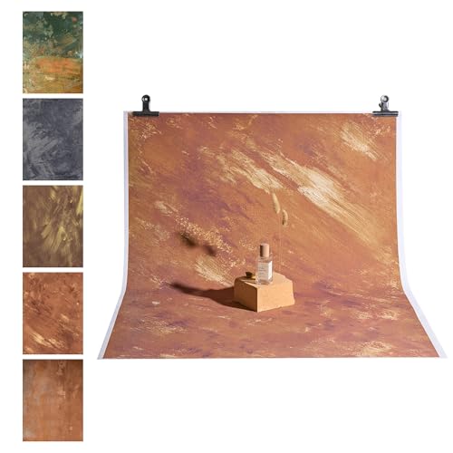 28x20in Product Photography Backdrops, Non-Reflective Retro Oil Painting Photo Background for Jewelry Food Cosmetics, Waterproof Non-Woven Fabric Flat Lay Props for UGC Creators & Studio - color: Retro oil painting style, size: 28*20in