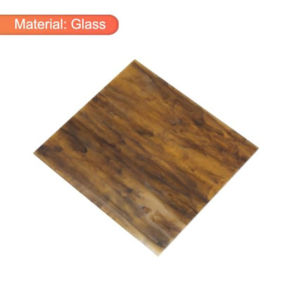 MECCANIXITY Stained Glass Sheet Mosaic Tile 3.9 Inch x 3.9 Inch Coffee Stained Glass Sheets for Crafts DIY, Art Project - color: Coffee