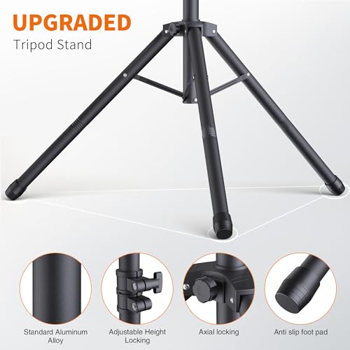 Forlogic Portable T-Shape Backdrop Stand Support Kit 8x7.2ft, Adjustable Photo Green Screen Back Drop Stand for Party, Photography Videography Studio (8×7.2Ft) - size: 8×7.2Ft