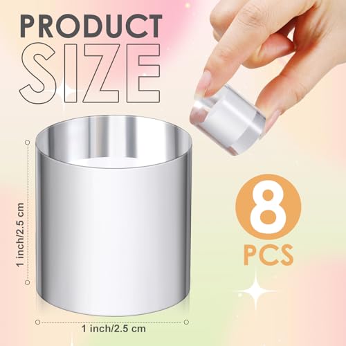 Remerry 8 Pcs Acrylic Round Blocks for Display Clear Polished Blocks Display Clear Acrylic Edge Polished Base Exhibition Riser for Table Showing Cosmetics Collectibles (1 x 1 x 1 Inches) - size: 1 X 1 X 1 Inches