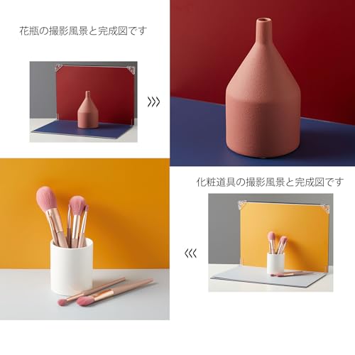 8Pcs 16Patterns Table Top Small Food Background Kit Makeup Product Shooting Backdrop Photo Backdrop Board Product Photography for Mini Items Photography and Video Recording(Small Size 16.5x11.7in)