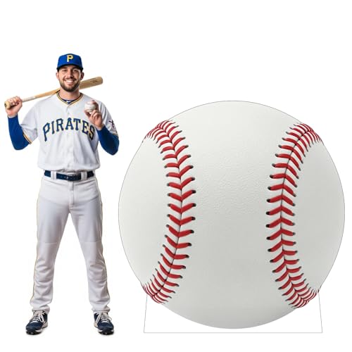 Baseball Cardboard Cutout, 3FT Life Size Cutouts Decor for Sports Themed Party Backdrop, Photo Booth Props, Birthday Table Centerpieces, Baseball Game Stand Up Display - color: Baseball, size: 3ft