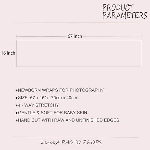 Zeroest Newborn Photography Wrap - Newborn Photoshoot Props - Boys & Girls Posing Stretch Knit Blanket (Light Green, Small) - color: Light Green