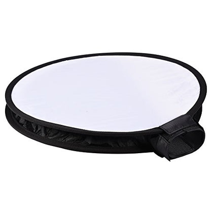 Foldable Flash Diffuser, Mini Portable Round Beauty Dish Flash Diffuser Softbox (40cm)