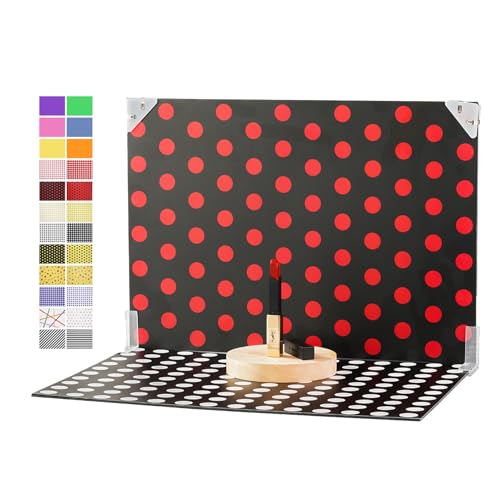 Meking 21Pcs 30Patterns Product Photography Backdrop Kit Photo Backdrop Board Suitable for Food、Jewelry、Cosmetic、Craft and Other Small Products Photography